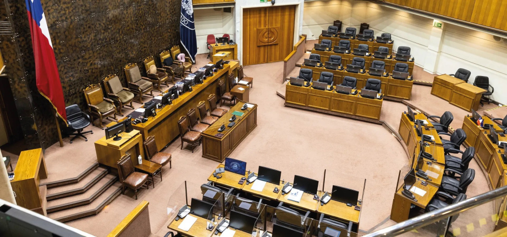 Hemiciclo del Senado de Chile donde se tramita la Ley Alberto